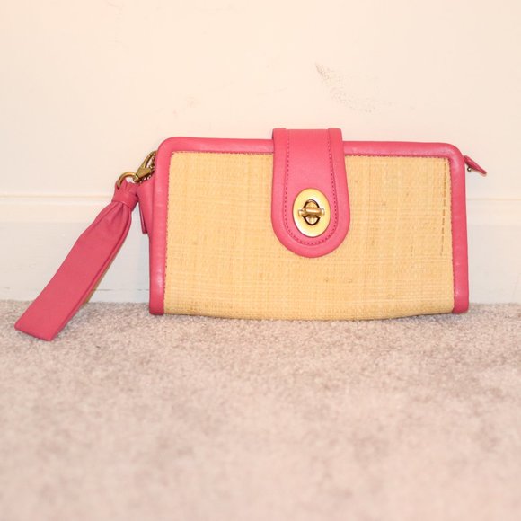 Coach Handbags - Coach Pink Wristlet